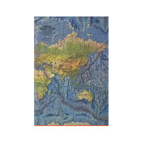 Обложка для паспорта матовая кожа с принтом Карта в Белгороде, натуральная матовая кожа | размер 19,3 х 13,7 см; прозрачные пластиковые крепления | Тематика изображения на принте: география | земля | мир