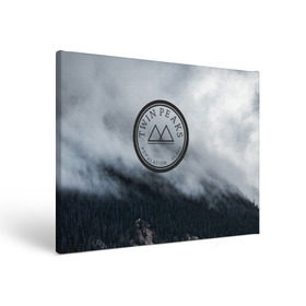 Холст прямоугольный с принтом Twin Peaks в Белгороде, 100% ПВХ |  | twin peaks | дэвид линч | лес | лора палмер | сова | твин пикс | туман