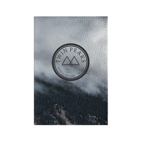Обложка для паспорта матовая кожа с принтом Twin Peaks в Белгороде, натуральная матовая кожа | размер 19,3 х 13,7 см; прозрачные пластиковые крепления | twin peaks | дэвид линч | лес | лора палмер | сова | твин пикс | туман