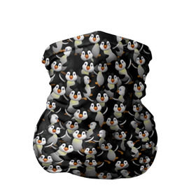 Бандана-труба 3D с принтом Дурацкие пингвины в Белгороде, 100% полиэстер, ткань с особыми свойствами — Activecool | плотность 150‒180 г/м2; хорошо тянется, но сохраняет форму | Тематика изображения на принте: антарктида | антарктика | пингвин | полюс | полярник | птенец | птицы | толпа