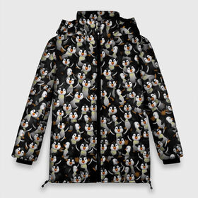 Женская зимняя куртка 3D с принтом Дурацкие пингвины в Белгороде, верх — 100% полиэстер; подкладка — 100% полиэстер; утеплитель — 100% полиэстер | длина ниже бедра, силуэт Оверсайз. Есть воротник-стойка, отстегивающийся капюшон и ветрозащитная планка. 

Боковые карманы с листочкой на кнопках и внутренний карман на молнии | антарктида | антарктика | пингвин | полюс | полярник | птенец | птицы | толпа