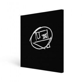 Холст квадратный с принтом Logo в Белгороде, 100% ПВХ |  | art | logo | music | the neighbourhood | лого | музыка | поп | рок