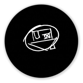 Коврик круглый с принтом Logo в Белгороде, резина и полиэстер | круглая форма, изображение наносится на всю лицевую часть | art | logo | music | the neighbourhood | лого | музыка | поп | рок