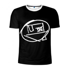 Мужская футболка 3D спортивная с принтом Logo в Белгороде, 100% полиэстер с улучшенными характеристиками | приталенный силуэт, круглая горловина, широкие плечи, сужается к линии бедра | art | logo | music | the neighbourhood | лого | музыка | поп | рок