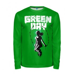 Мужской лонгслив 3D с принтом Green Day в Белгороде, 100% полиэстер | длинные рукава, круглый вырез горловины, полуприлегающий силуэт | american idiot | green day | грин дей | грин дэй