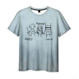 Мужская футболка 3D с принтом Чаппи в Белгороде, 100% полиэфир | прямой крой, круглый вырез горловины, длина до линии бедер | antwoord | chappie | die | ninja | yolandi | йоланди | ниндзя | робот