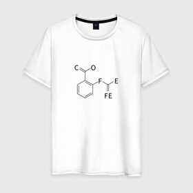 Мужская футболка хлопок с принтом Coffee в Белгороде, 100% хлопок | прямой крой, круглый вырез горловины, длина до линии бедер, слегка спущенное плечо. | кофе | кофейня | кофеман | любовь | напиток | химия | чай