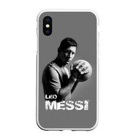 Чехол для iPhone XS Max матовый с принтом Leo Messi в Белгороде, Силикон | Область печати: задняя сторона чехла, без боковых панелей | Тематика изображения на принте: barcelona | spanish | аргентина | барселона | испания | лео | месси | мяч | футбол | футболист