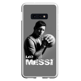 Чехол для Samsung S10E с принтом Leo Messi в Белгороде, Силикон | Область печати: задняя сторона чехла, без боковых панелей | barcelona | spanish | аргентина | барселона | испания | лео | месси | мяч | футбол | футболист