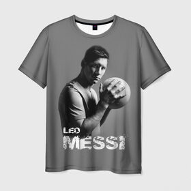 Мужская футболка 3D с принтом Leo Messi в Белгороде, 100% полиэфир | прямой крой, круглый вырез горловины, длина до линии бедер | barcelona | spanish | аргентина | барселона | испания | лео | месси | мяч | футбол | футболист