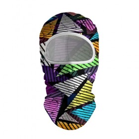 Балаклава 3D с принтом Fashion triangle в Белгороде, 100% полиэстер, ткань с особыми свойствами — Activecool | плотность 150–180 г/м2; хорошо тянется, но при этом сохраняет форму. Закрывает шею, вокруг отверстия для глаз кайма. Единый размер | 