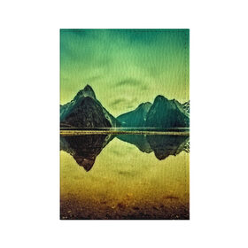 Обложка для паспорта матовая кожа с принтом Новая Зеландия в Белгороде, натуральная матовая кожа | размер 19,3 х 13,7 см; прозрачные пластиковые крепления | Тематика изображения на принте: humboldt | горы | деревья | долина | зелень | лес | небо | новая зеландия | облака | панорама | река | солнечно