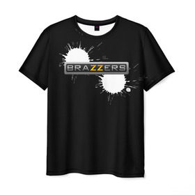 Мужская футболка 3D с принтом Brazzers в Белгороде, 100% полиэфир | прямой крой, круглый вырез горловины, длина до линии бедер | Тематика изображения на принте: 3d | brazzers | new | vip | браззерс | новые | популярные | прикольные | тренд | хит