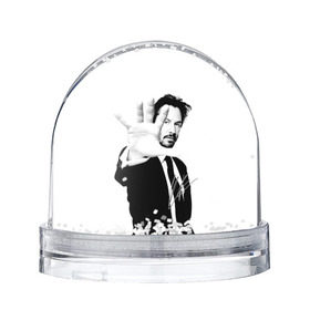 Снежный шар с принтом Киану Ривз в Белгороде, Пластик | Изображение внутри шара печатается на глянцевой фотобумаге с двух сторон | john | keanu | matrix | reeves | wick | матрица