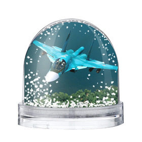 Снежный шар с принтом Су 34 в Белгороде, Пластик | Изображение внутри шара печатается на глянцевой фотобумаге с двух сторон | Тематика изображения на принте: самолет