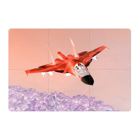 Магнитный плакат 3Х2 с принтом Су 34 абстракция в Белгороде, Полимерный материал с магнитным слоем | 6 деталей размером 9*9 см | Тематика изображения на принте: самолет