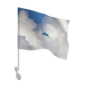 Флаг для автомобиля с принтом Сухой в Белгороде, 100% полиэстер | Размер: 30*21 см | самолет