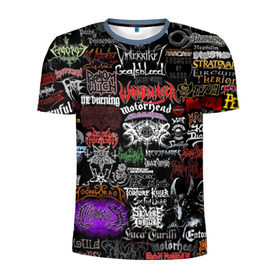 Мужская футболка 3D спортивная с принтом Hard Rock в Белгороде, 100% полиэстер с улучшенными характеристиками | приталенный силуэт, круглая горловина, широкие плечи, сужается к линии бедра | music | rock | rock and roll | музыка | рок
