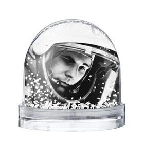 Снежный шар с принтом Юрий Гагарин в Белгороде, Пластик | Изображение внутри шара печатается на глянцевой фотобумаге с двух сторон | первый космонавт