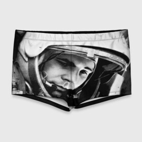 Мужские купальные плавки 3D с принтом Юрий Гагарин в Белгороде, Полиэстер 85%, Спандекс 15% |  | Тематика изображения на принте: первый космонавт
