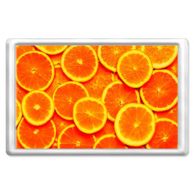 Магнит 45*70 с принтом Сочные апельсины в Белгороде, Пластик | Размер: 78*52 мм; Размер печати: 70*45 | Тематика изображения на принте: апельсин | летние | сочные | цитрус | яркие