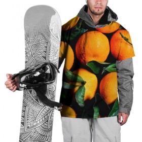 Накидка на куртку 3D с принтом Мандаринчики в Белгороде, 100% полиэстер |  | Тематика изображения на принте: зелень | оранжевый | цитрус | яркий
