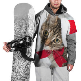 Накидка на куртку 3D с принтом Новогодний кот в колпаке в Белгороде, 100% полиэстер |  | Тематика изображения на принте: грустный | добрый | животное | киса | киска кися | кот | котенок | котэ | кошка | красивый | лапа | лапка | ласковый | милый | моська | мурлыка | прикольный | смешной | унылый | усатый | шерсть