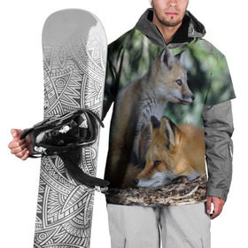Накидка на куртку 3D с принтом Лиса и лесенок в Белгороде, 100% полиэстер |  | Тематика изображения на принте: fox | животное | зверь | красивая | лес | лис | лиса | лисенок | лисица | лисичка | мех | патрикеевна | песец | плутовка | прикольная | природа | рыжая | рыжий цвет | сказка | хвост | хитрая | хищник