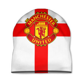 Шапка 3D с принтом Manchester united в Белгороде, 100% полиэстер | универсальный размер, печать по всей поверхности изделия | 3д | fc | manchester united | mu | англия | британия | игра | канониры | красные дьяволы | лондон | манчестер | мю | флаг | флаг британии | футбол | эмблема