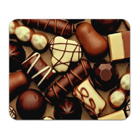 Коврик прямоугольный с принтом Сладкие конфетки в Белгороде, натуральный каучук | размер 230 х 185 мм; запечатка лицевой стороны | 3d | десерт | еда | конфеты | много | пища | разные | сладкое | темный | фигуры | фон | форма | шоколад | яркие