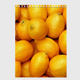 Скетчбук с принтом Лимончики в Белгороде, 100% бумага
 | 48 листов, плотность листов — 100 г/м2, плотность картонной обложки — 250 г/м2. Листы скреплены сверху удобной пружинной спиралью | Тематика изображения на принте: 3d | витамин | еда | желтый | лето | лимон | много | пища | прикольные | сочные | фрукты | цитрус | яркие