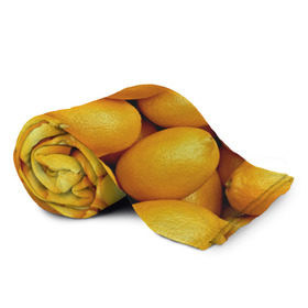 Плед 3D с принтом Лимончики в Белгороде, 100% полиэстер | закругленные углы, все края обработаны. Ткань не мнется и не растягивается | Тематика изображения на принте: 3d | витамин | еда | желтый | лето | лимон | много | пища | прикольные | сочные | фрукты | цитрус | яркие