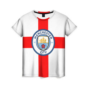 Женская футболка 3D с принтом Манчестер Сити в Белгороде, 100% полиэфир ( синтетическое хлопкоподобное полотно) | прямой крой, круглый вырез горловины, длина до линии бедер | 3d | manchester city | new | английская премьер лига | англия | апл | болельщикам | британия | игра | лондон | манчестер | манчестер сити | новые | популярные | прикольные | футбол | футбольный клуб | эмблема