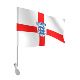 Флаг для автомобиля с принтом Сборная Англии в Белгороде, 100% полиэстер | Размер: 30*21 см | англия | игра | лондон | сборная | футбол