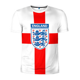 Мужская футболка 3D спортивная с принтом Сборная Англии в Белгороде, 100% полиэстер с улучшенными характеристиками | приталенный силуэт, круглая горловина, широкие плечи, сужается к линии бедра | Тематика изображения на принте: англия | игра | лондон | сборная | футбол