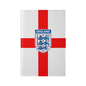 Обложка для паспорта матовая кожа с принтом Сборная Англии в Белгороде, натуральная матовая кожа | размер 19,3 х 13,7 см; прозрачные пластиковые крепления | Тематика изображения на принте: англия | игра | лондон | сборная | футбол
