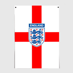 Постер с принтом Сборная Англии в Белгороде, 100% бумага
 | бумага, плотность 150 мг. Матовая, но за счет высокого коэффициента гладкости имеет небольшой блеск и дает на свету блики, но в отличии от глянцевой бумаги не покрыта лаком | англия | игра | лондон | сборная | футбол