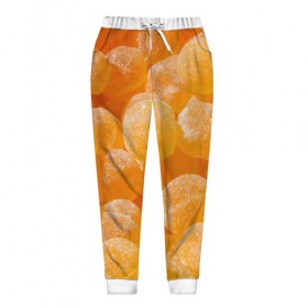 Женские брюки 3D с принтом Апельсиновый мармелад в Белгороде, полиэстер 100% | прямой крой, два кармана без застежек по бокам, с мягкой трикотажной резинкой на поясе и по низу штанин. В поясе для дополнительного комфорта — широкие завязки | 