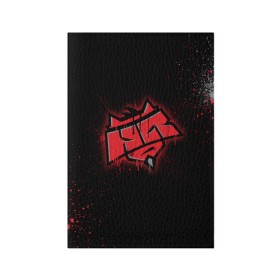 Обложка для паспорта матовая кожа с принтом cs:go - HellRaisers (Black collection) в Белгороде, натуральная матовая кожа | размер 19,3 х 13,7 см; прозрачные пластиковые крепления | Тематика изображения на принте: 0x000000123 | csgo | hellraisers | hr | ксго | хелрейзерс