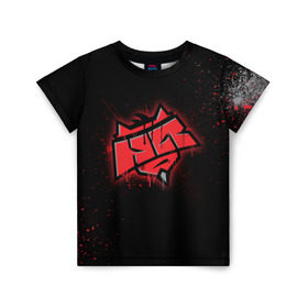 Детская футболка 3D с принтом cs:go - HellRaisers (Black collection) в Белгороде, 100% гипоаллергенный полиэфир | прямой крой, круглый вырез горловины, длина до линии бедер, чуть спущенное плечо, ткань немного тянется | Тематика изображения на принте: 0x000000123 | csgo | hellraisers | hr | ксго | хелрейзерс