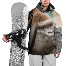 Накидка на куртку 3D с принтом Обезьяна в Белгороде, 100% полиэстер |  | горилла | животное | обезьяна | примат