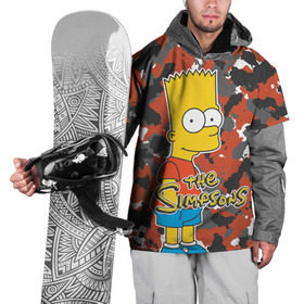 Накидка на куртку 3D с принтом Bart в Белгороде, 100% полиэстер |  | simpsons | барт | мульт | симпсоны