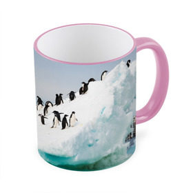 Кружка 3D с принтом Пингвины на айсберге в Белгороде, керамика | ёмкость 330 мл | айсберг | антарктида | антарктика | арктика | буревестник | глупый | императорский | клюв | королевский | крылья | ласты | лёд | линукс | океан | пилигрим | полюс | птица | север | снег | умка | фрак