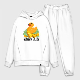 Мужской костюм хлопок OVERSIZE с принтом Duck Life в Белгороде,  |  | duck | ducklife | life | thuglife | утка | уточка