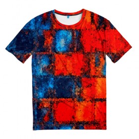 Мужская футболка 3D с принтом assembly color в Белгороде, 100% полиэфир | прямой крой, круглый вырез горловины, длина до линии бедер | абстракция красок | брызги красок | живопись | картина | краска | краски | потертость красок | размытые краски | художник
