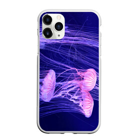Чехол для iPhone 11 Pro матовый с принтом Розовые медузы в Белгороде, Силикон |  | Тематика изображения на принте: аквариум | вода | дайвинг | милые | море | океан | плывет | подводный мир | рыбалка | рыбка | рыбы | стая | фауна