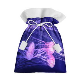 Подарочный 3D мешок с принтом Розовые медузы в Белгороде, 100% полиэстер | Размер: 29*39 см | Тематика изображения на принте: аквариум | вода | дайвинг | милые | море | океан | плывет | подводный мир | рыбалка | рыбка | рыбы | стая | фауна