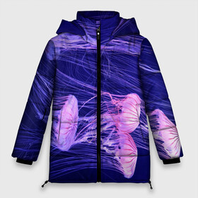 Женская зимняя куртка 3D с принтом Розовые медузы в Белгороде, верх — 100% полиэстер; подкладка — 100% полиэстер; утеплитель — 100% полиэстер | длина ниже бедра, силуэт Оверсайз. Есть воротник-стойка, отстегивающийся капюшон и ветрозащитная планка. 

Боковые карманы с листочкой на кнопках и внутренний карман на молнии | аквариум | вода | дайвинг | милые | море | океан | плывет | подводный мир | рыбалка | рыбка | рыбы | стая | фауна
