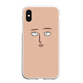 Чехол для iPhone XS Max матовый с принтом One punch man в Белгороде, Силикон | Область печати: задняя сторона чехла, без боковых панелей | Тематика изображения на принте: anime | one punch man | saitama