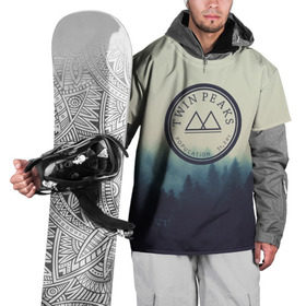 Накидка на куртку 3D с принтом Twin Peaks в Белгороде, 100% полиэстер |  | twin peaks твин пикс | годнота | девид линч | лес | лора палмер | сова | туман